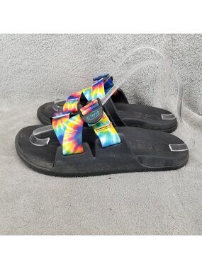 Chaco Shoes Womens Size 7 Chillos Rainbow Slip On Slide Water Sandals *Read*